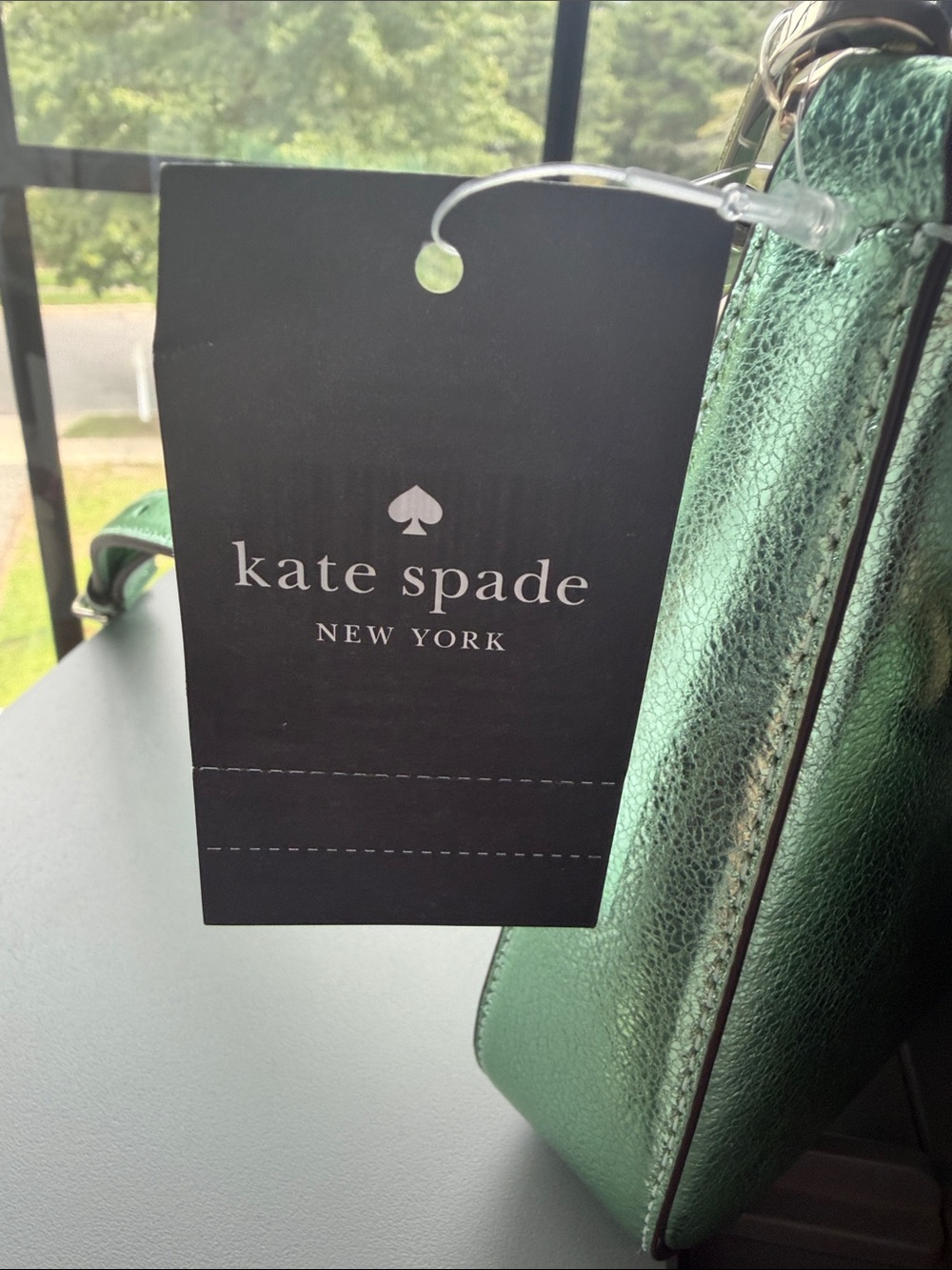 Kate Spade Sea Water Crossbody Duo Metallic Emerald Green and Glitter bags - Picture 4 of 5